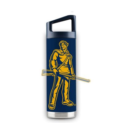  Mountaineers | West Virginia 16 Oz Navy Oversized Mascot Bottle | Alumni Hall