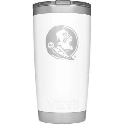 Florida State Yeti 20oz White Powder Coated Rambler