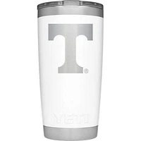 Tennessee Yeti 20 Oz White Powder Coated Rambler