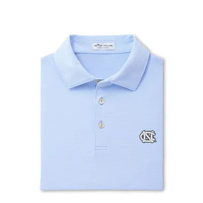 Unc | Men's Peter Millar Jubilee Stripe Jersey Polo Alumni Hall