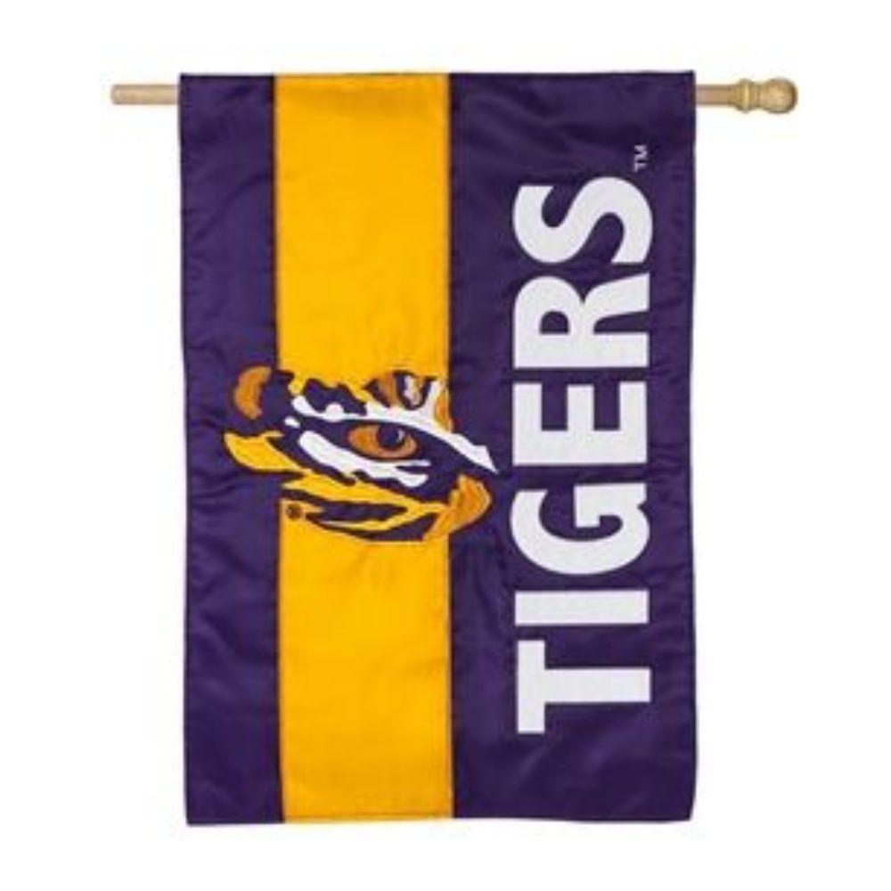 LSU, LSU 3' x 5' Tiger Stripes House Flag