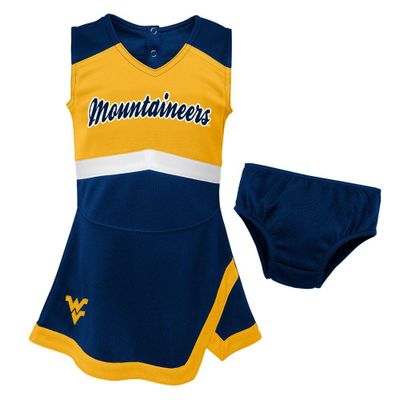 Wvu | West Virginia Gen2 Toddler Cheer Dress With Bloomers Alumni Hall