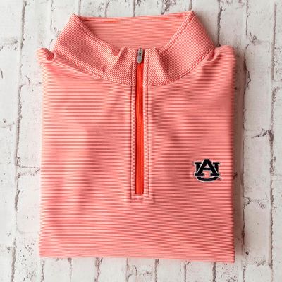 Aub | Auburn Peter Millar Perth Stripe Stretch 1/4 Zip Alumni Hall