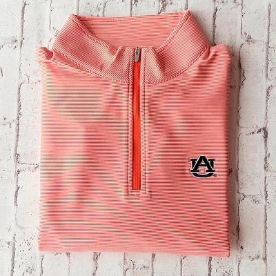 Auburn Peter Millar Perth Stripe Stretch 1/4 Zip