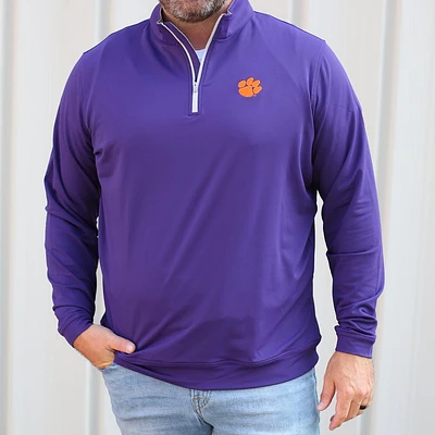 Clemson Peter Millar Perth Stretch 1/4 Zip