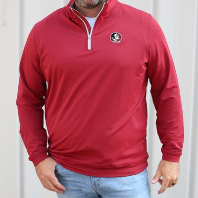 Fsu | Florida State Peter Millar Perth Stretch 1/4 Zip Alumni Hall