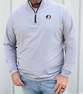Florida State Peter Millar Perth Stripe Stretch 1/4 Zip