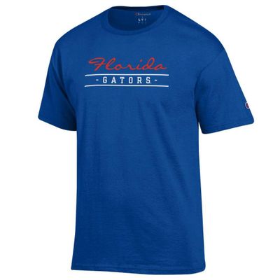 Gators | Florida Champion Basic Script With Bar Tee Alumni Hall