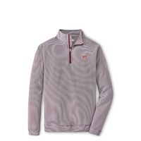 Virginia Tech Peter Millar Perth Stripe Stretch 1/4 Zip