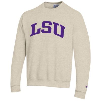 LSU Arch Logo Crew Fleece Pullover