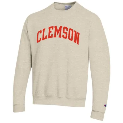 Clemson Arch Logo Crew Fleece Pullover