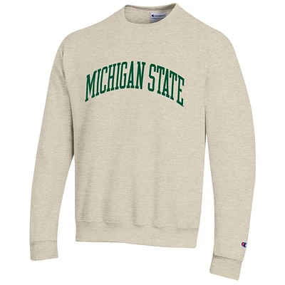 Michigan State Arch Logo Crew Fleece Pullover