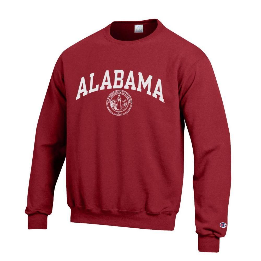 Alabama Champion Fleece Screen Print Seal Crew