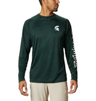 Spartans | Michigan State Columbia Men's Terminal Tackle Long Sleeve Shirt - Big Sizing Alumni Hall