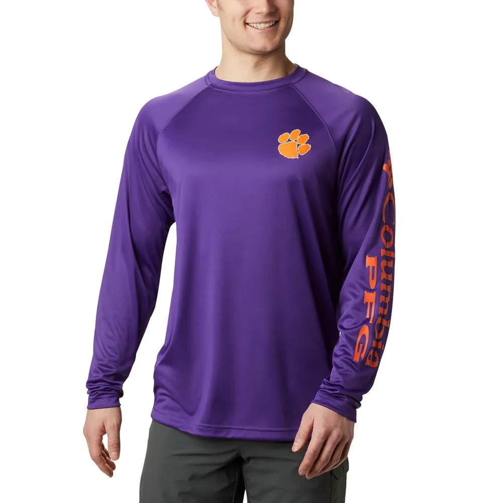 Clemson | Columbia Men's Terminal Tackle Long Sleeve Shirt - Big Sizing Alumni Hall