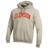 Clemson Champion Fleece Screen Print Arch Hoodie