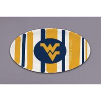  Wvu | West Virginia Magnolia Lane 12  Striped Platter | Alumni Hall