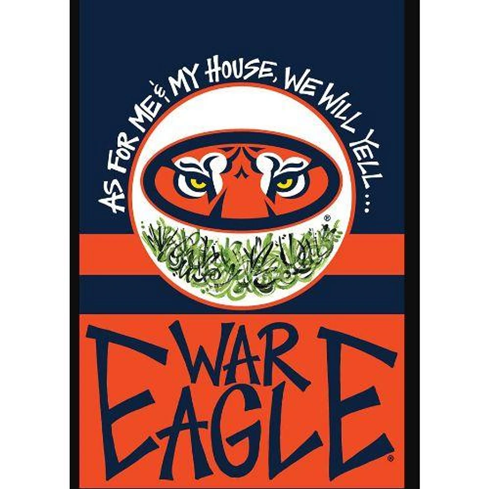 Auburn My House Garden Flag