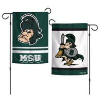  Spartans | Michigan State Vault Double Sided 12.5  X 18  Garden Flag | Alumni Hall