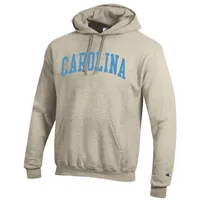 Unc | Champion Men's Oatmeal Arch Screen Hoody Alumni Hall