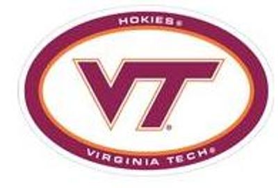  Vt | Virginia Tech Oval Magnet | Alumni Hall