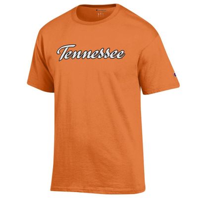 Vols | Tennessee Champion Orange Basic Script Short Sleeve Tee Alumni Hall