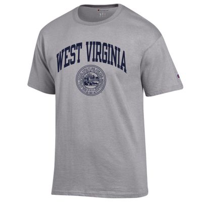 Wvu | West Virginia Champion Men's Arch College Seal Tee Shirt Alumni Hall