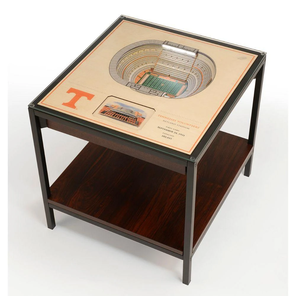 Tennessee Neyland Stadium Lighted End Table