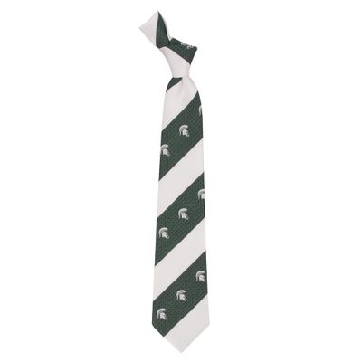  Spartans | Michigan State Eagles Wings Geo Stripe Tie | Alumni Hall