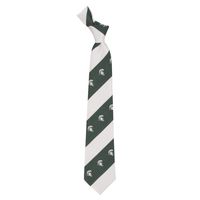  Spartans | Michigan State Eagles Wings Geo Stripe Tie | Alumni Hall