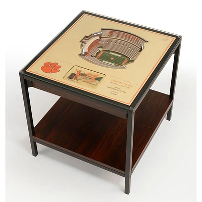 Clemson Memorial Stadium Lighted End Table
