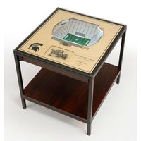  Spartans | Michigan State Spartan Stadium Lighted End Table | Alumni Hall