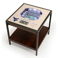 West Virginia Milan Puskar Stadium Lighted End Table