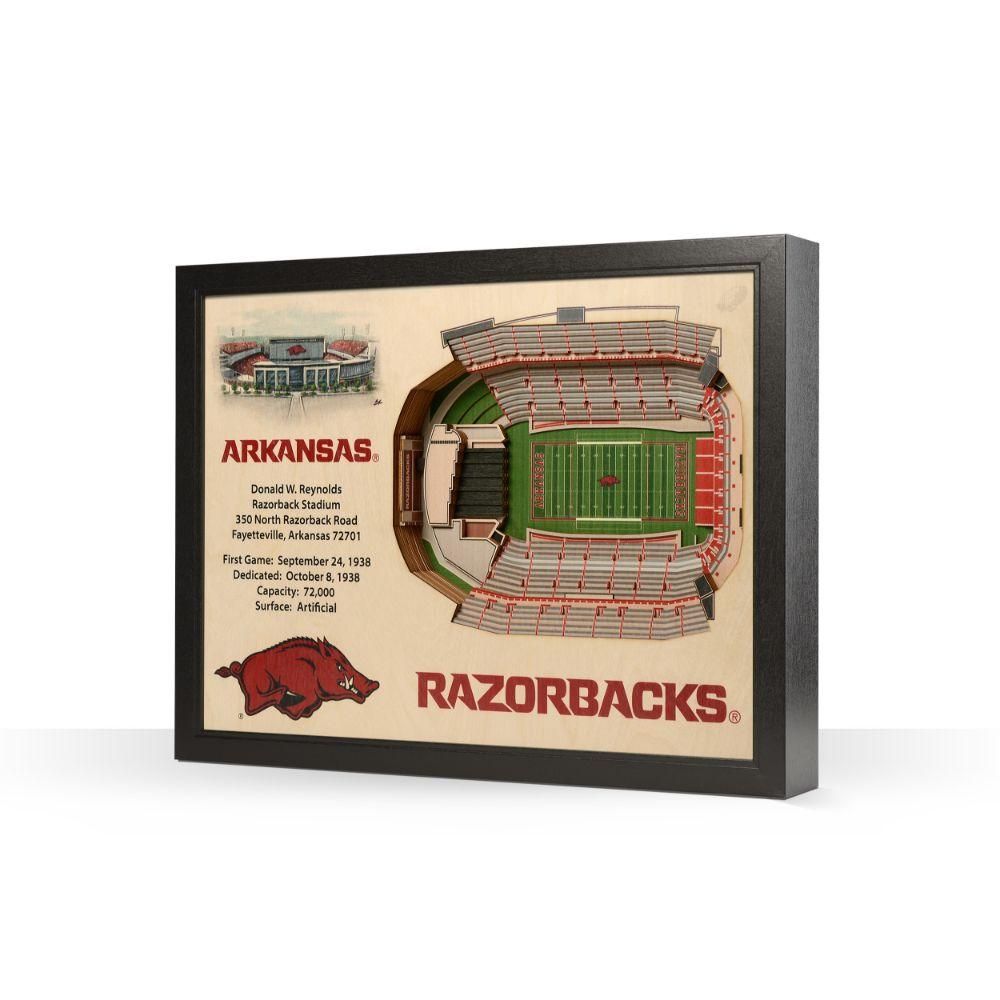  Razorbacks | Arkansas Donald W Reynolds Razorback Stadium Wall Art | Alumni Hall