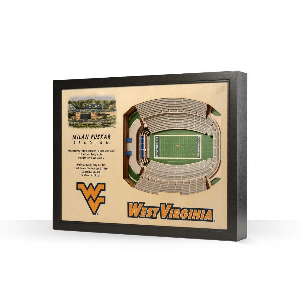 West Virginia Milan Puskar Stadium Wall Art