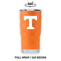  Vols | Tennessee Gametime Sidekicks Clear Wrap Checkerboard 20 Oz Tumbler | Alumni Hall