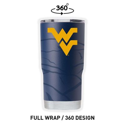  Wvu | West Virginia Gametime Sidekicks Clear Wrap 20 Oz Tumbler | Alumni Hall