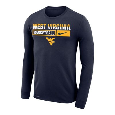 Wvu | West Virginia Nike Men's Basketball Dri- Fit Legends Long Sleeve Tee Alumni Hall