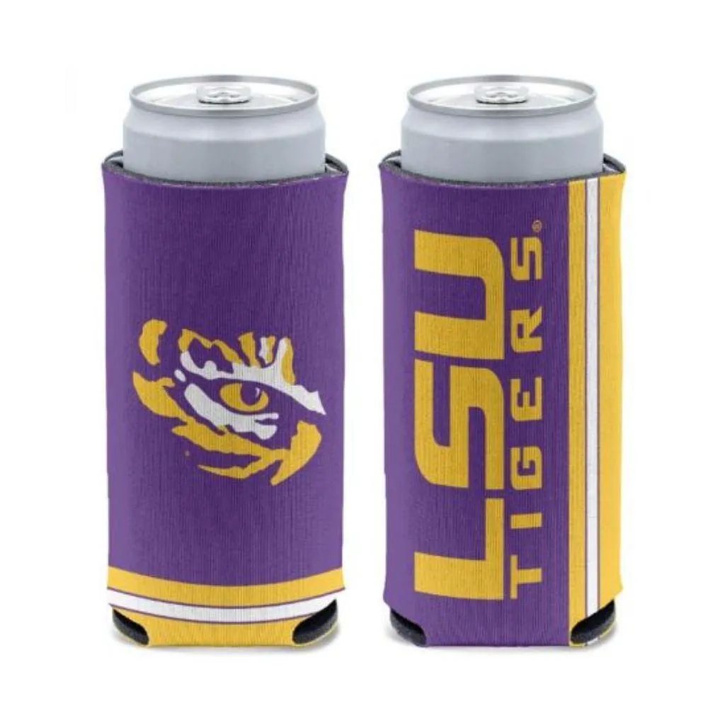 LSU 12 oz LSU Slim Can Cooler