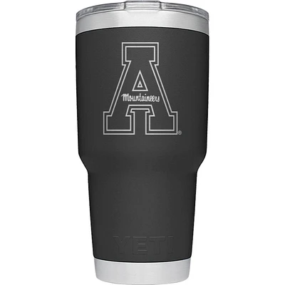 Appalachian State Yeti 30 oz Black A Rambler