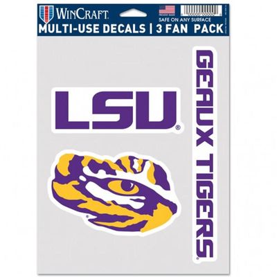 LSU 3 Pack Decals