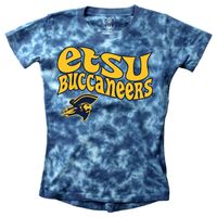 Bucs | Etsu Wes And Willy Girls Tie Dye Retro Tee Alumni Hall