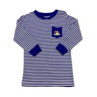 Lsu | Toddler Tiger Eye Striped Pocket Tee Alumni Hall