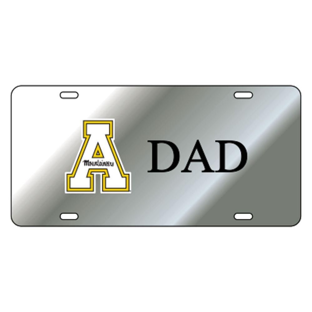  App | Appalachian State Silver Dad License Plate | Alumni Hall