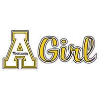  App | Appalachian State Block A Girl Decal 6  | Alumni Hall