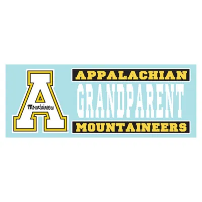  App | Appalachian State Block A Grandparent Rectangle Decal 6  | Alumni Hall