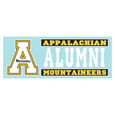  App | Appalachian State Block A Alumni Rectangle Decal 6  | Alumni Hall