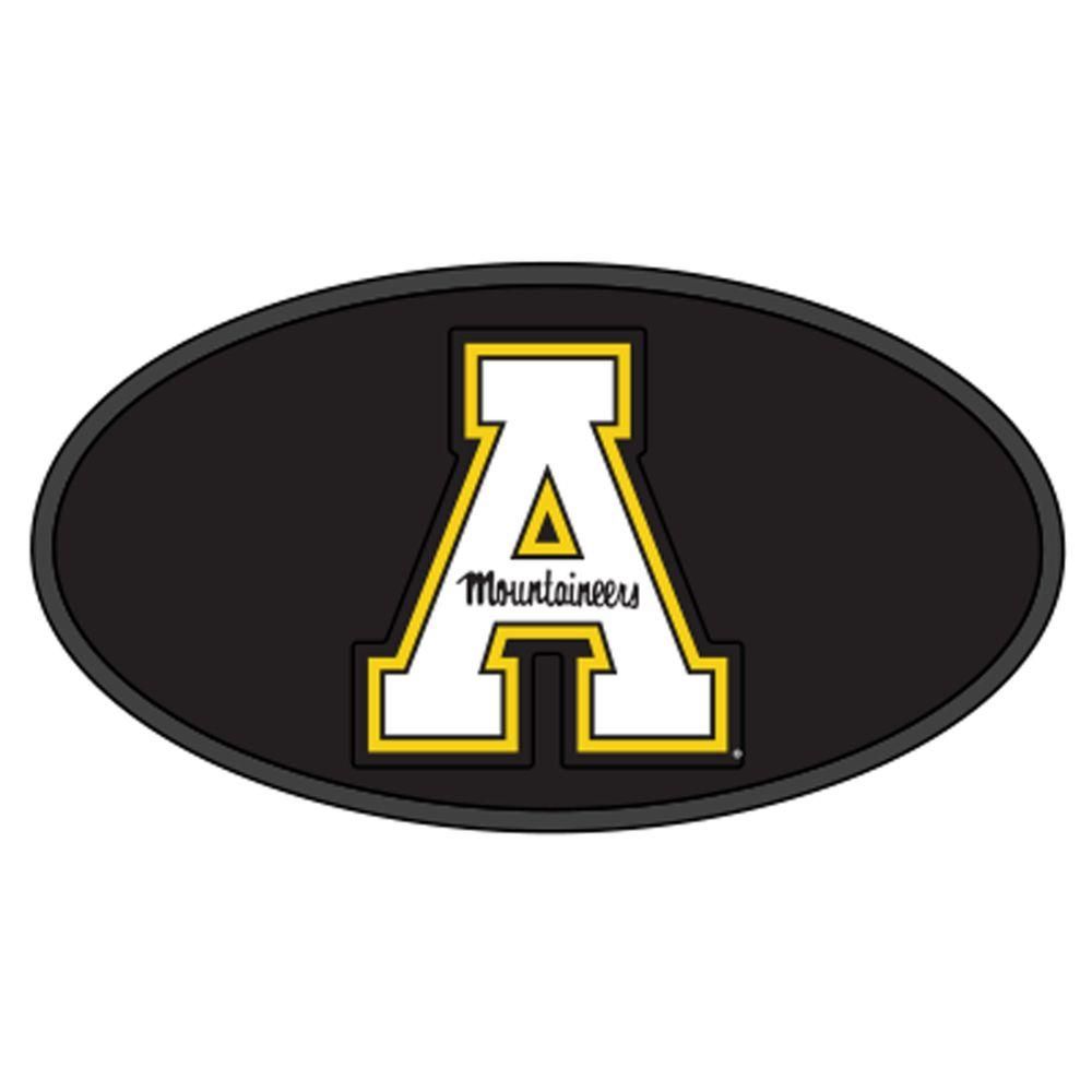  App | Appalachian State Receiver Block A Oval Hitch Cover 2  | Alumni Hall