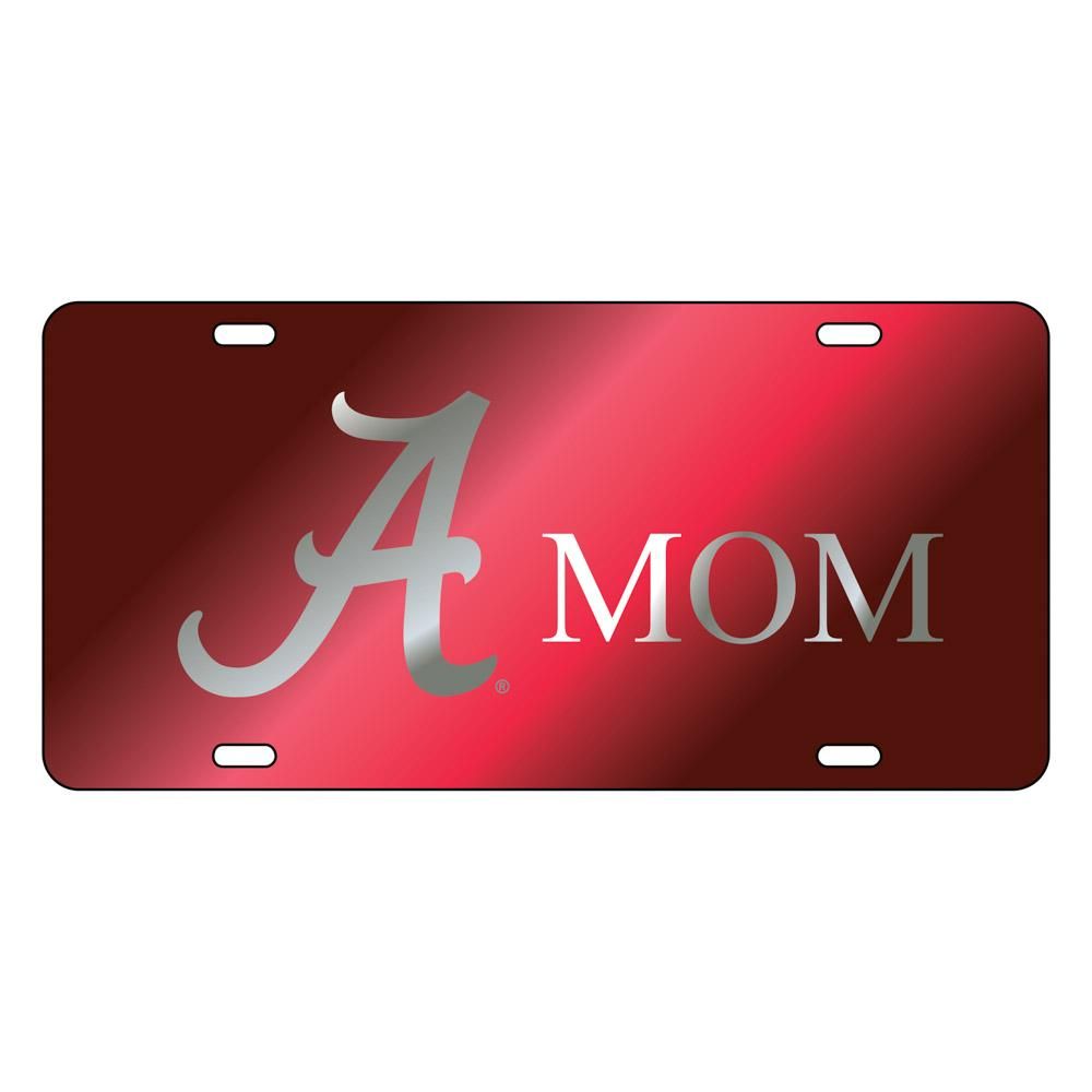  Alabama License Plate Crimson/Silver Script A Mom