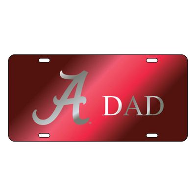  Alabama License Plate Crimson Dad